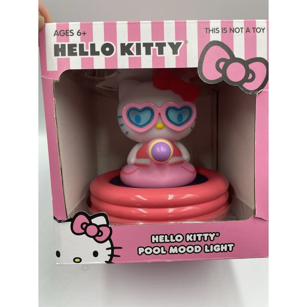Hello Kitty Sanrio 6" Mood Pool Light Floating On Tube NEW